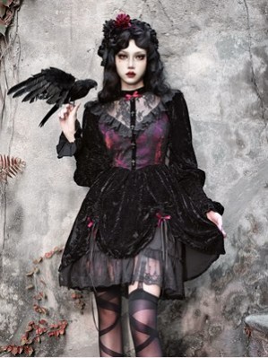 Rose Cemetery Gothic Dress by Blood Supply (BSY203B)